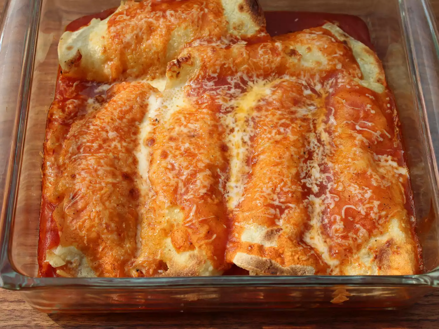 Cheesy chicken enchiladas